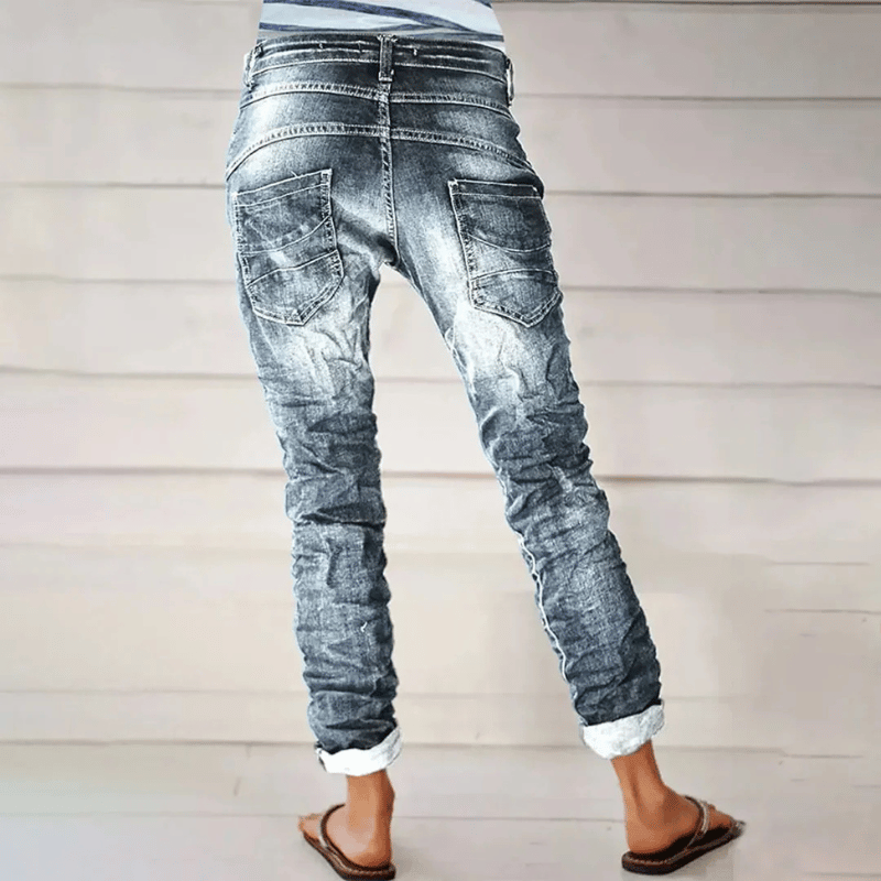 Figurbetonte Dehnbare Hose Für Damen