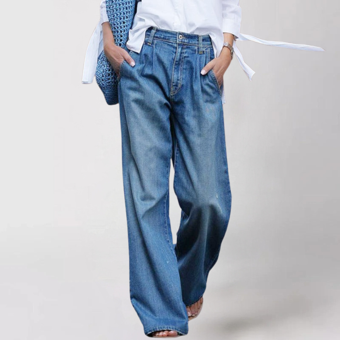 Bequeme Weitgeschnittene Jeans für Damen