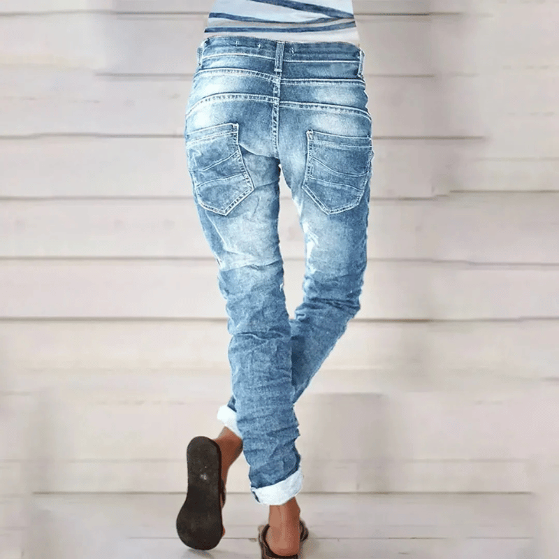 Figurbetonte Dehnbare Hose Für Damen