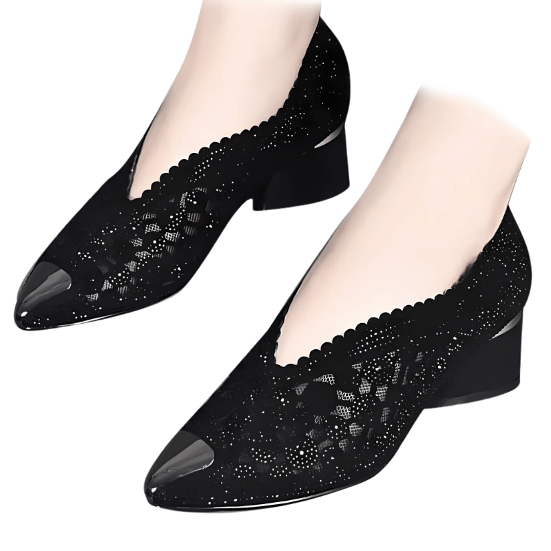 Glitzernde Sommerschuhe für Damen