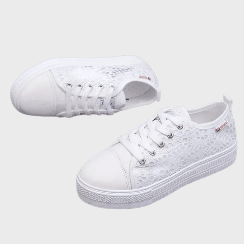 Feminine Sneakers mit Schnürung für Damen