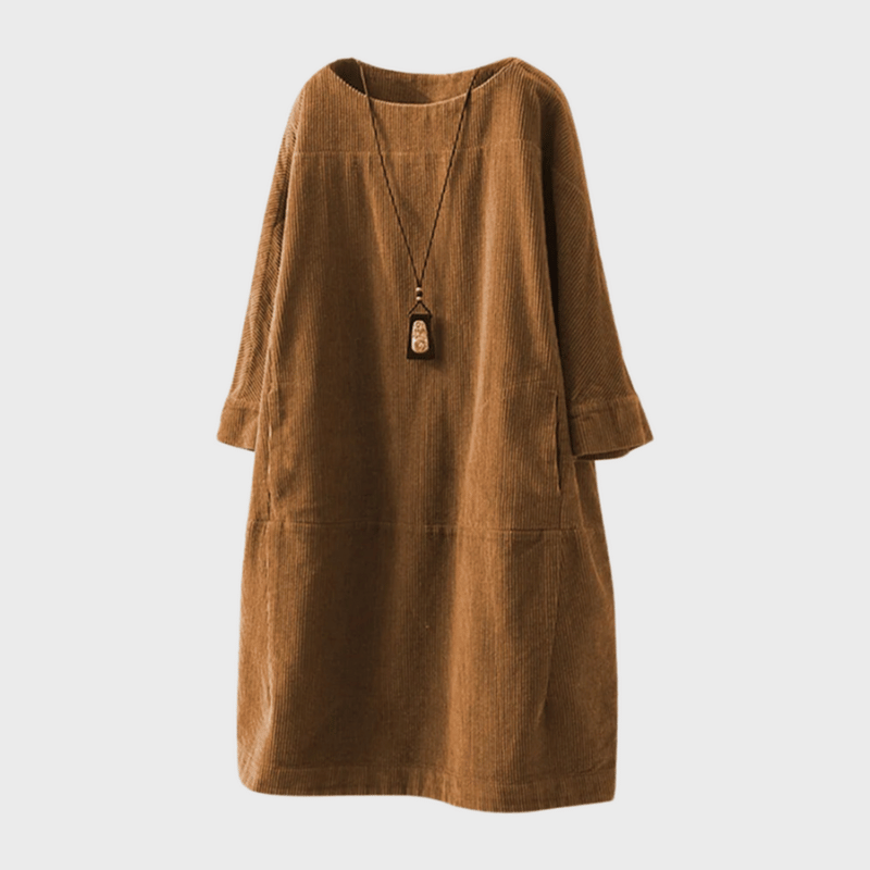 Lockeres Langarmkleid für Damen