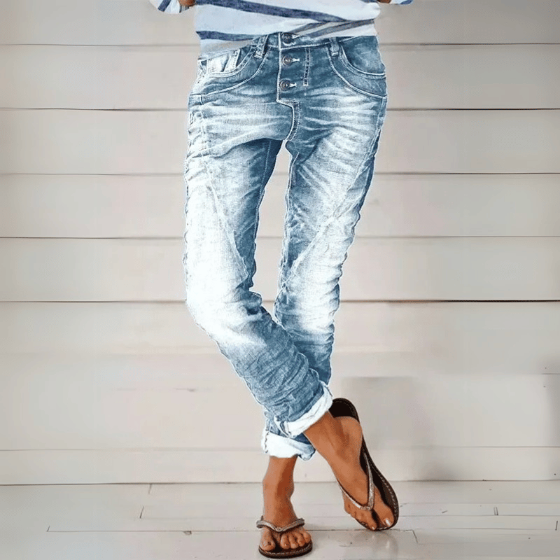 Figurbetonte Dehnbare Hose Für Damen