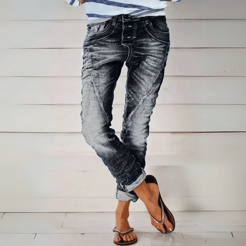 Figurbetonte Dehnbare Hose Für Damen