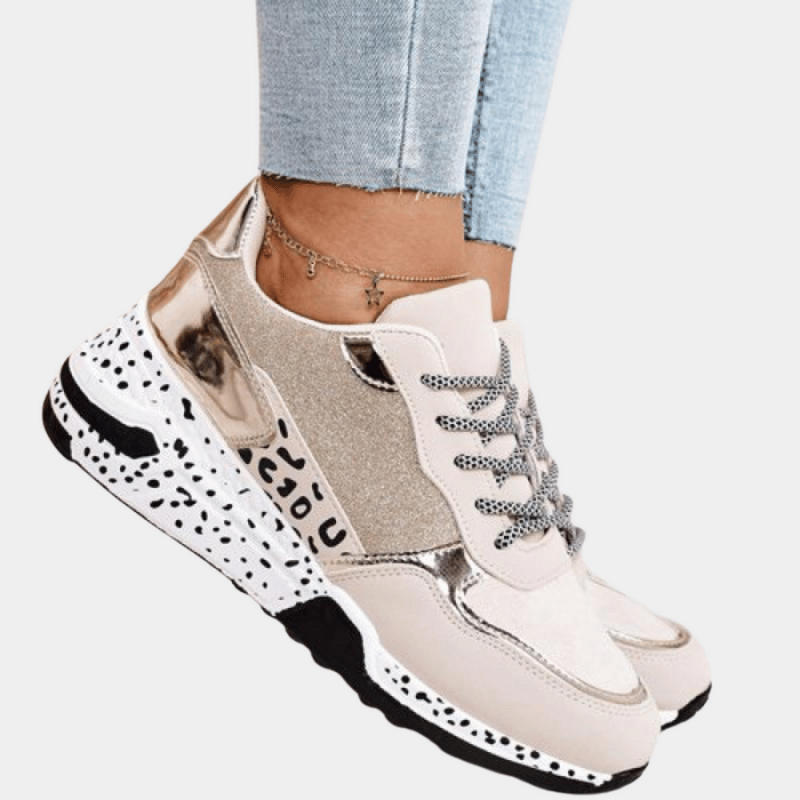 Glänzende Sneakers für Damen