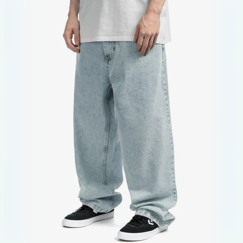 Modische Baggy Denimhosen für Herren im Skater-Stil
