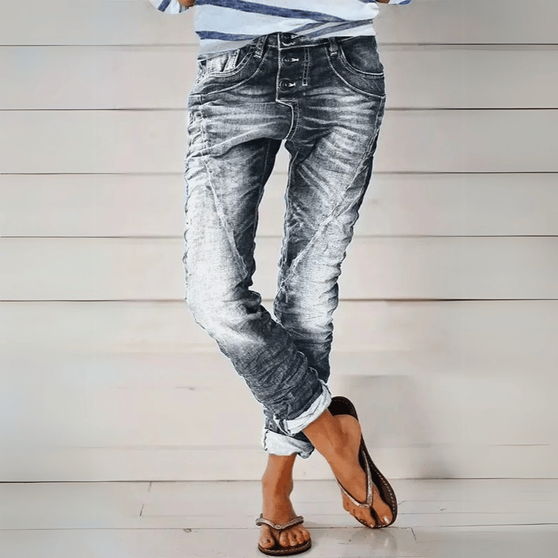 Figurbetonte Dehnbare Hose Für Damen