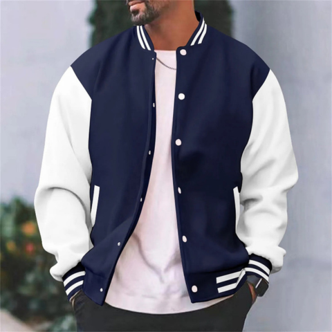 Klassische Varsity-Bomberjacke für Herren
