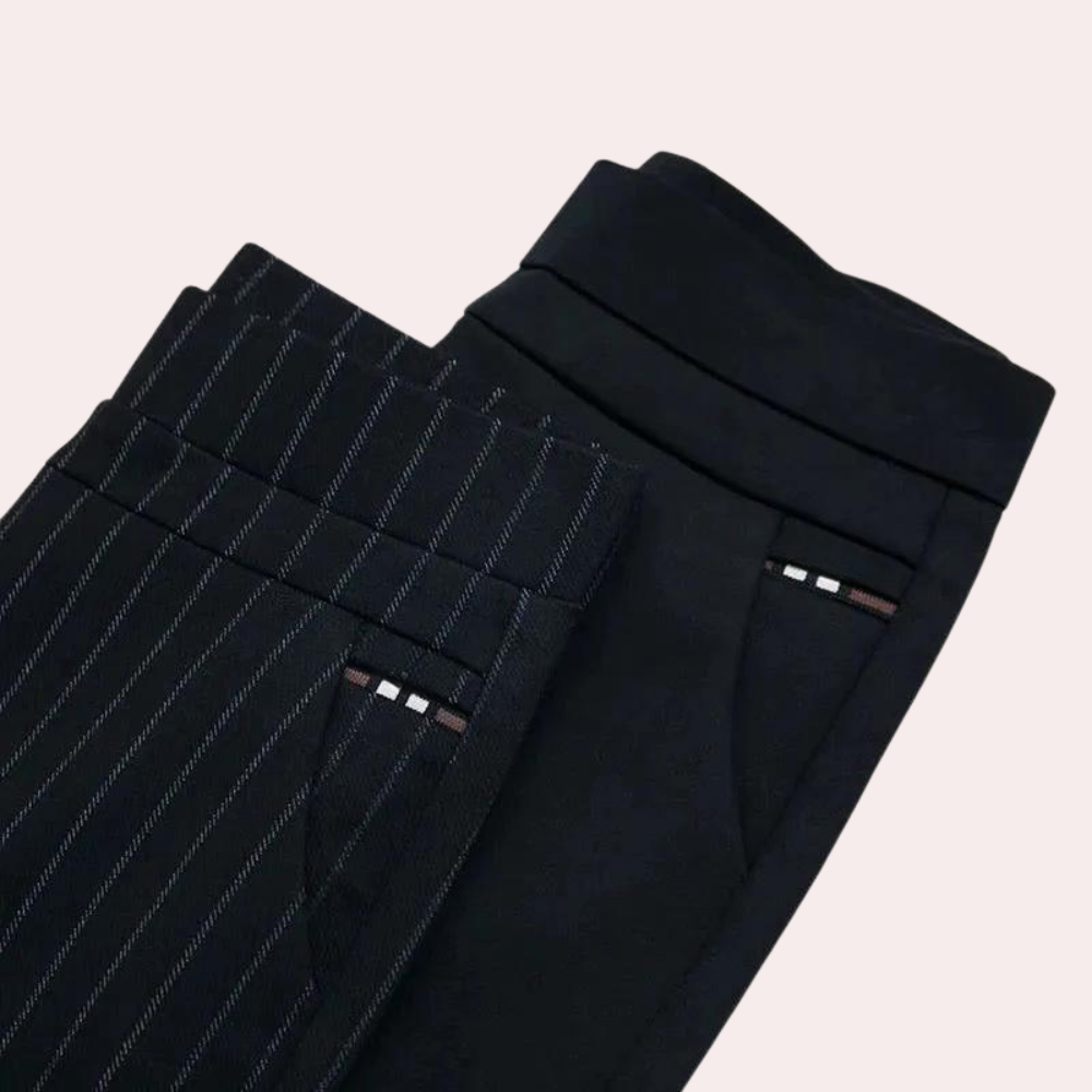 Bequeme Stretchhose mit hoher Taille für Damen