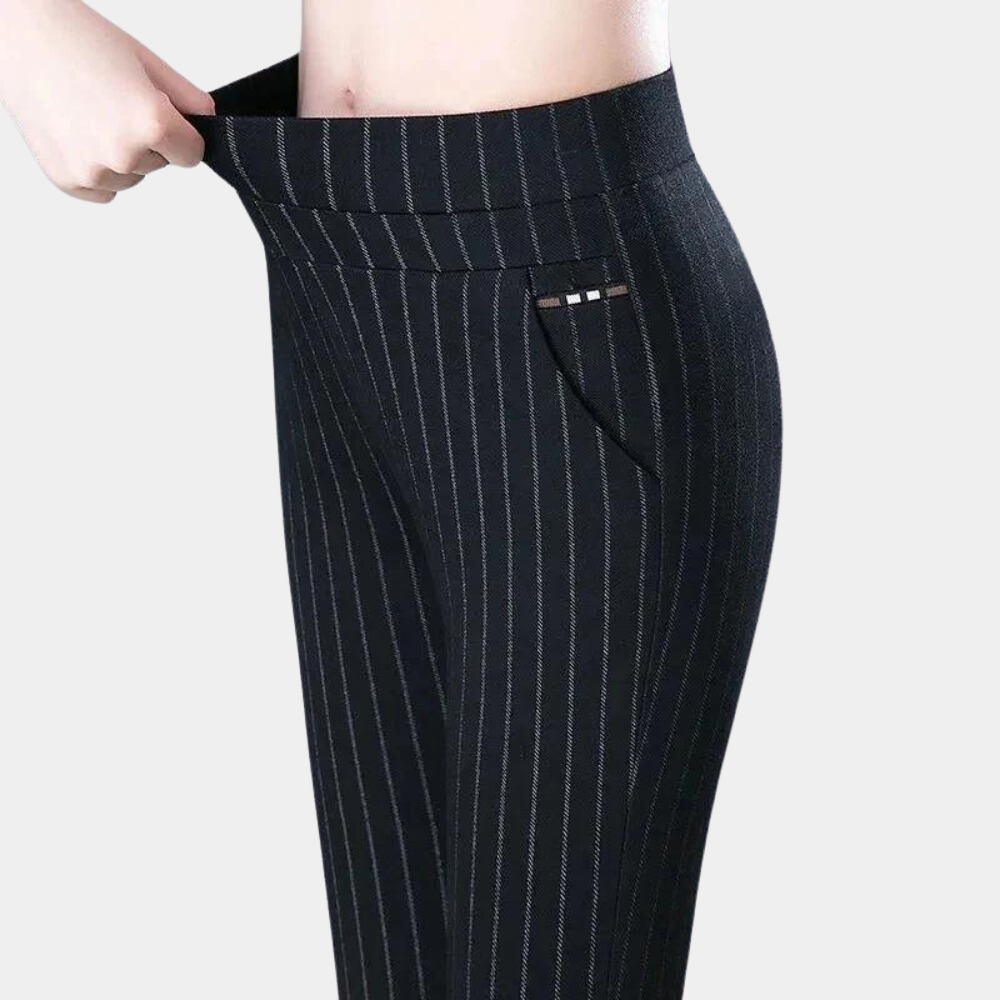 Bequeme Stretchhose mit hoher Taille für Damen
