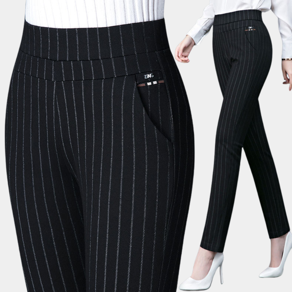 Bequeme Stretchhose mit hoher Taille für Damen