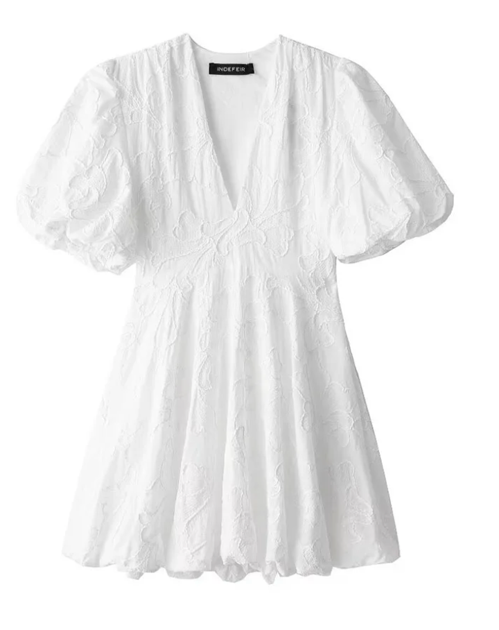 Elegantes weißes Kleid für Damen