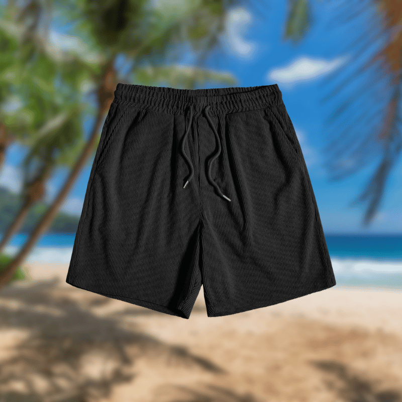 Leichtes Cordset Kurzarmhemd und Shorts für Männer