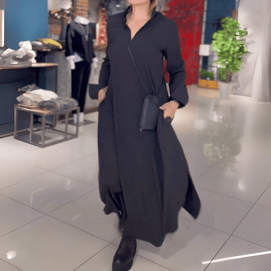 Fließendes Langkleid für Komfort