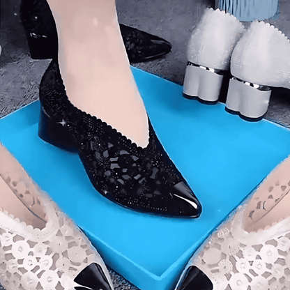 Glitzernde Sommerschuhe für Damen