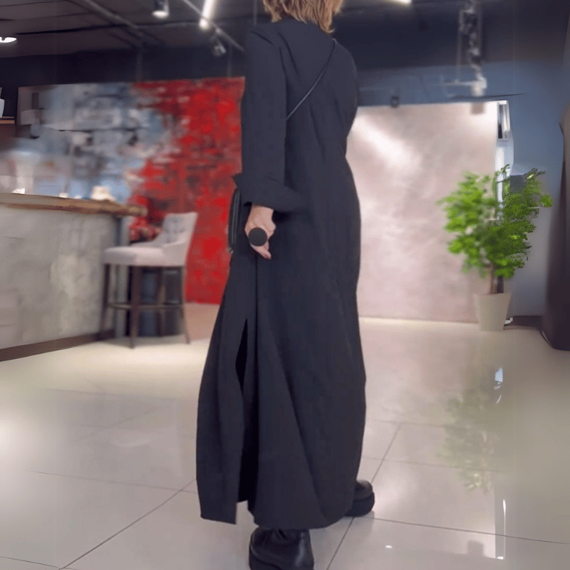 Fließendes Langkleid für Komfort