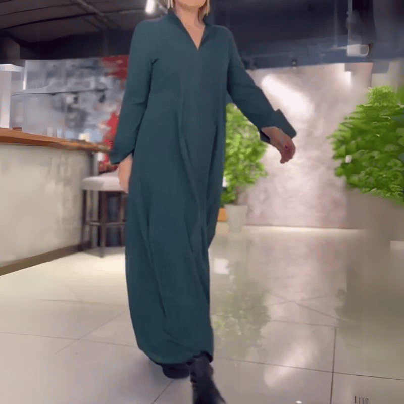 Fließendes Langkleid für Komfort
