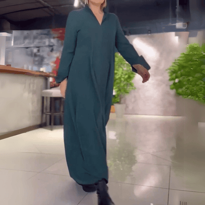 Fließendes Langkleid für Komfort