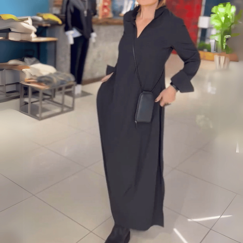 Fließendes Langkleid für Komfort