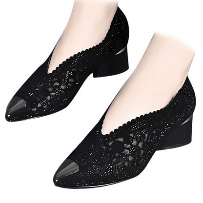 Glitzernde Sommerschuhe für Damen