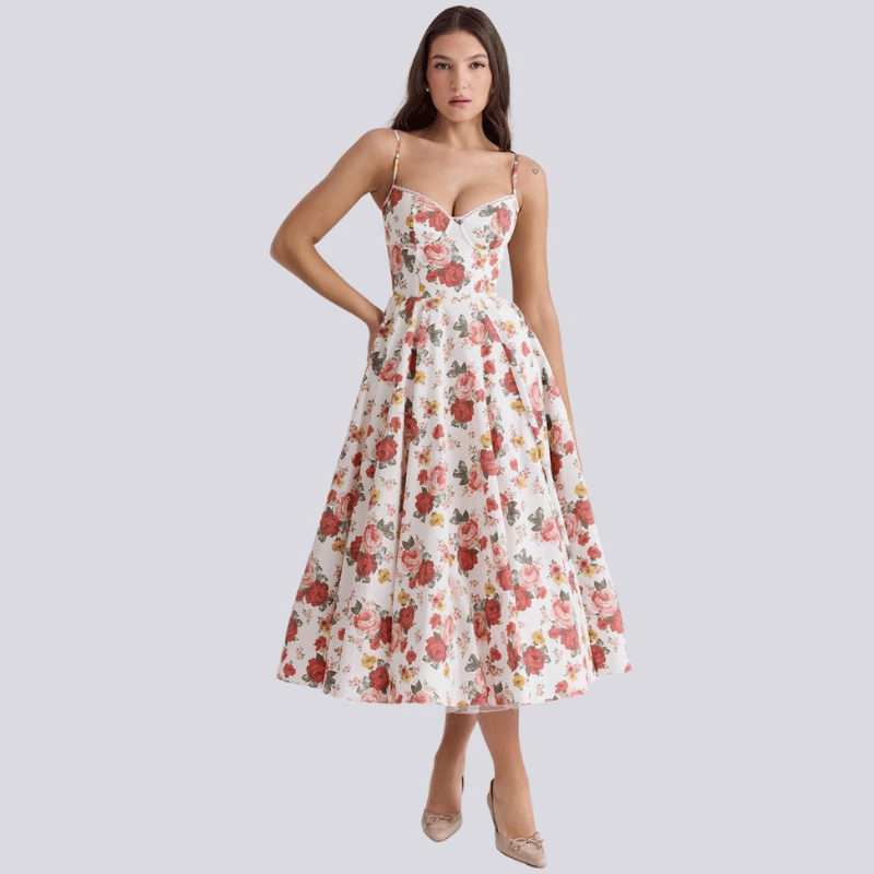 Fließendes stylisches Kleid für Damen
