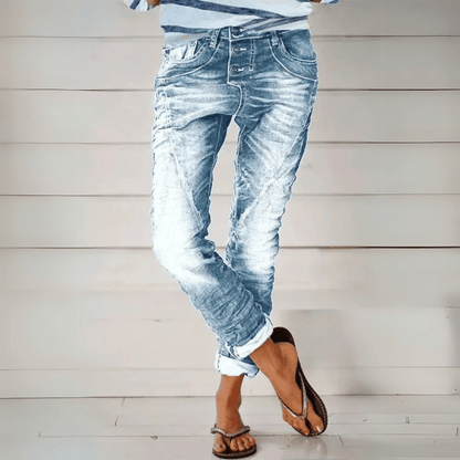 Figurbetonte Dehnbare Hose Für Damen