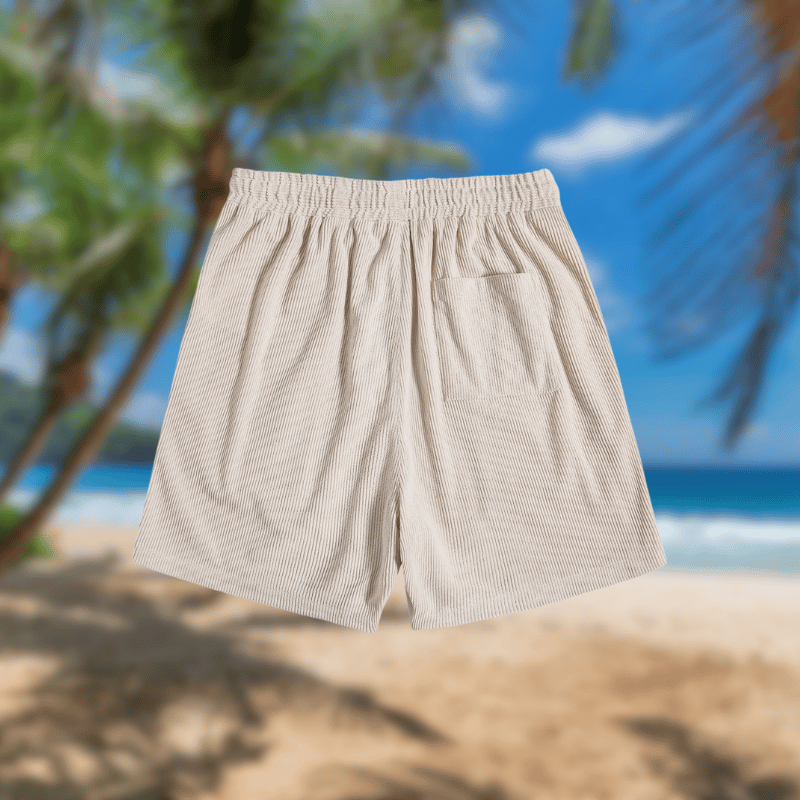 Leichtes Cordset Kurzarmhemd und Shorts für Männer