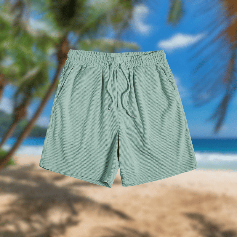 Leichtes Cordset Kurzarmhemd und Shorts für Männer