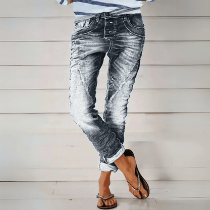 Figurbetonte Dehnbare Hose Für Damen