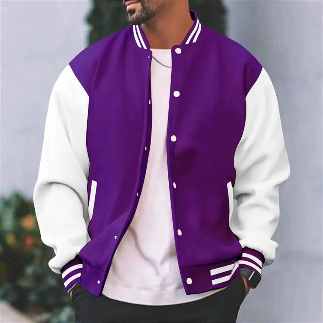 Klassische Varsity-Bomberjacke für Herren
