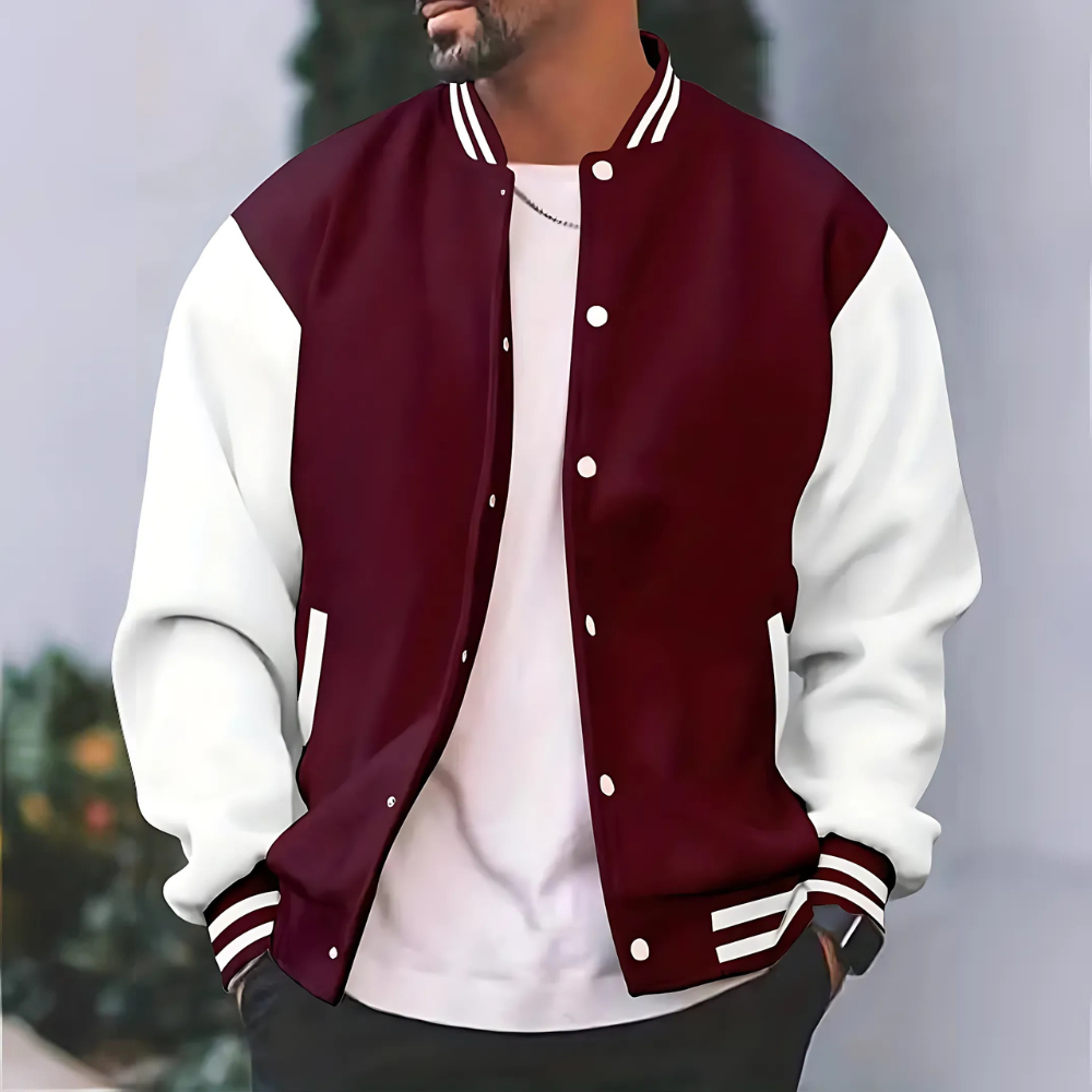 Klassische Varsity-Bomberjacke für Herren