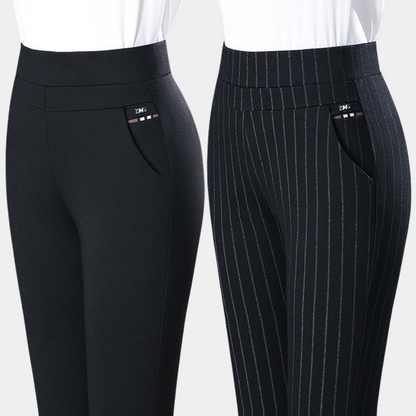 Bequeme Stretchhose mit hoher Taille für Damen