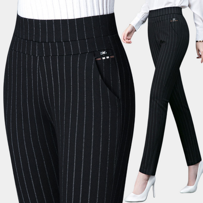 Bequeme Stretchhose mit hoher Taille für Damen