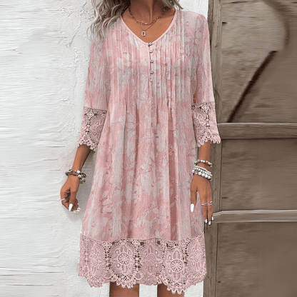 Elegantes Spitzen-Midi-Kleid für Damen