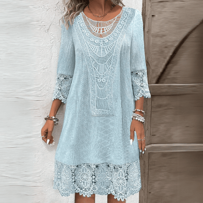 Elegantes Spitzen-Midi-Kleid für Damen