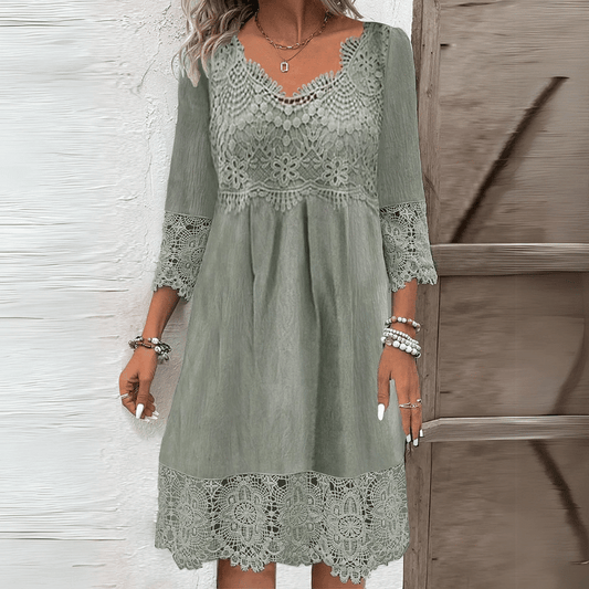 Elegantes Spitzen-Midi-Kleid für Damen