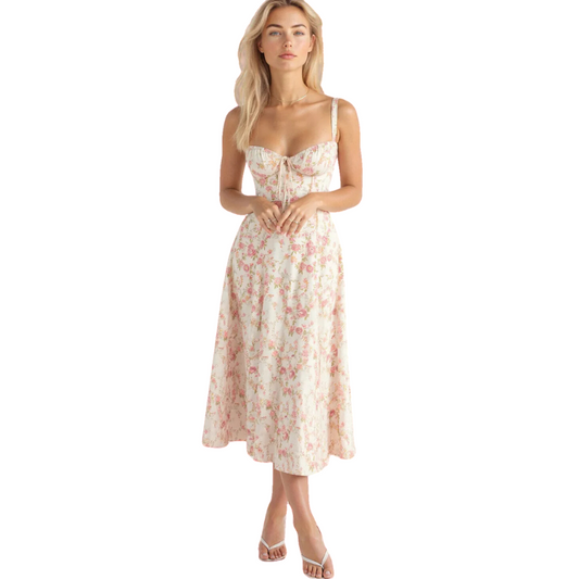 Elegantes Korsett Midikleid für Damen