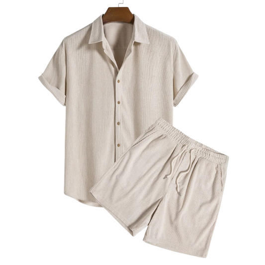 Herren Cord-Set mit Hose und Oberteil