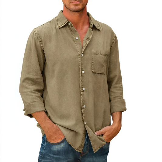Klassisches Herren Jeanshemd
