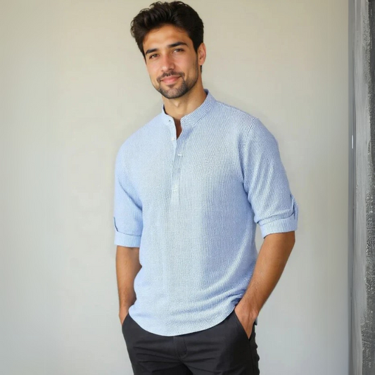 Lässiges Herren Langarmshirt