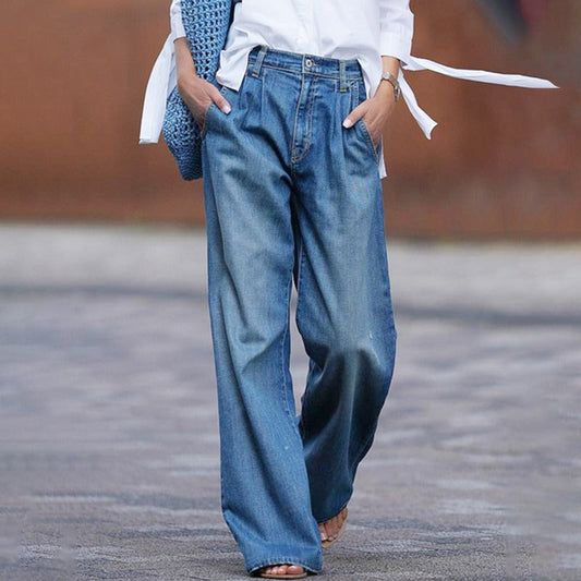 Bequeme Weitgeschnittene Jeans für Damen