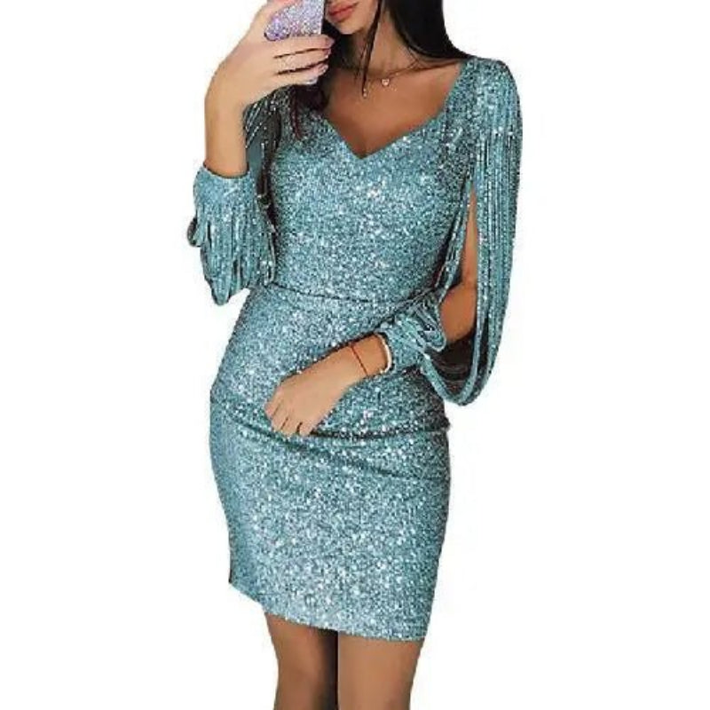 Glitzerndes Abendkleid für Damen