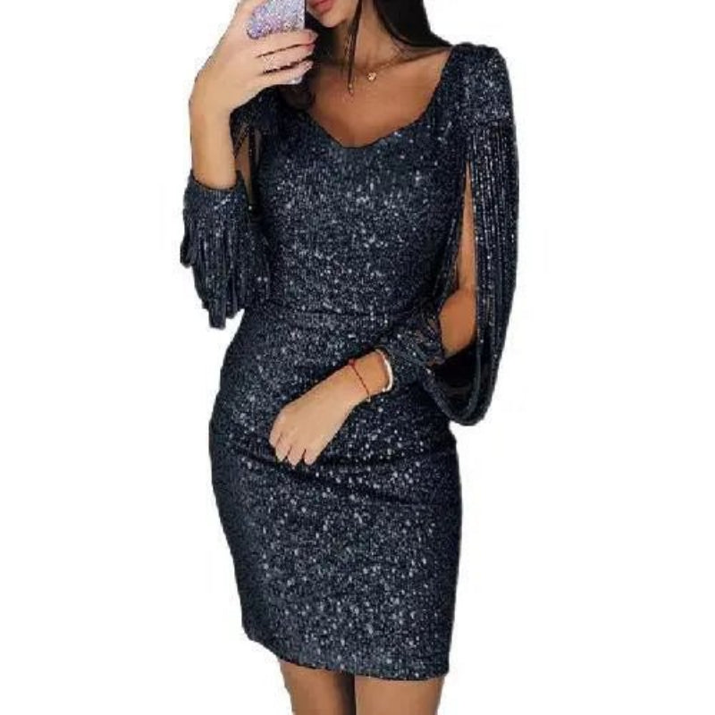 Glitzerndes Abendkleid für Damen